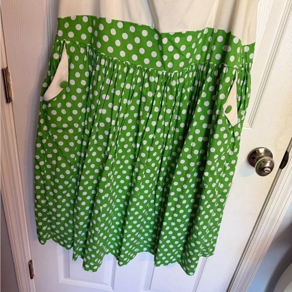 Lindy Bop Green Polka Dot Retro pinup Dress - Picture 2 of 4
